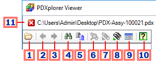 PDXplorer PDX Viewer controls