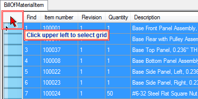 PDXplorer PDX Viewer - select grid for copy